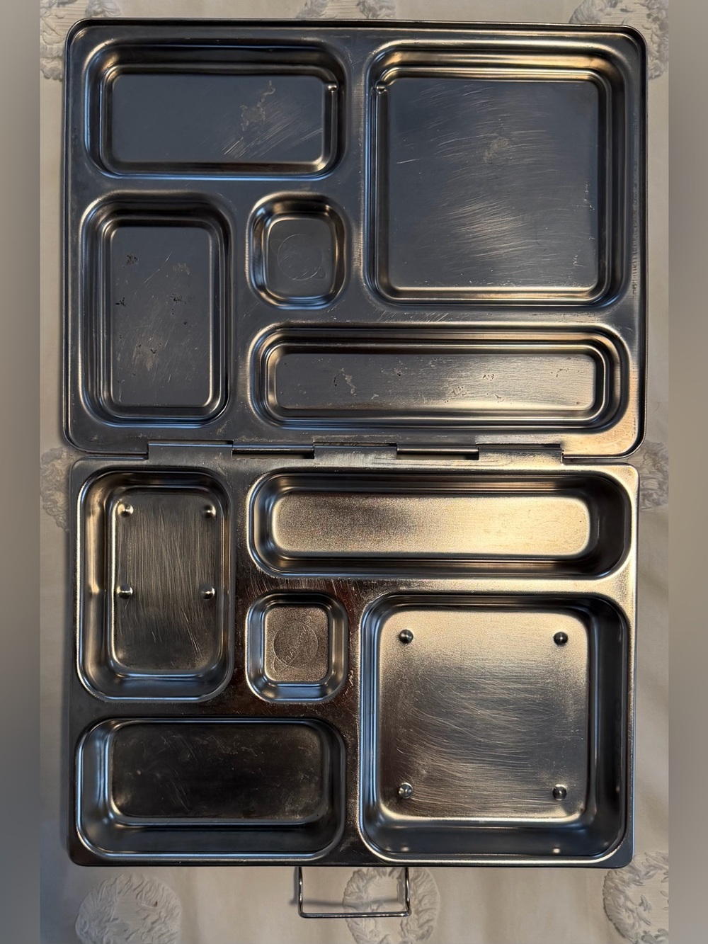 PlanetBox Stainless Steel Bento Box 5 Compartment Lunchbox Kids Adult Reusable